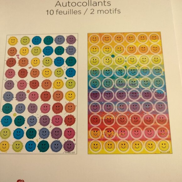 600 Smiley Face Stickers Teacher Reward Journal American Greetings - Picture 3 of 8